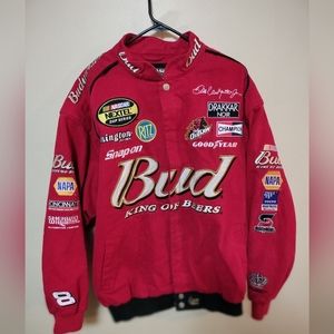 Vintage Budweiser Dale Jr  Drivers Line Jacket by Chase Authentic